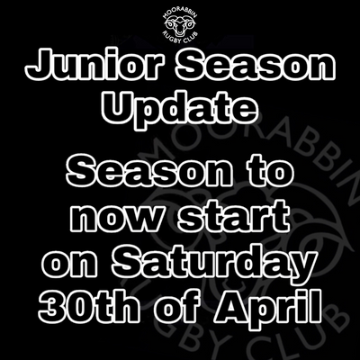 Rugby VIC - Junior Season Announcement