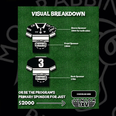 2026 Junior 1st XV Sponsorship