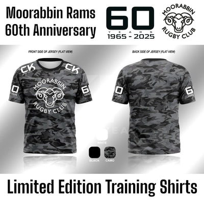 Moorabbin Rams 60th Anniversary –  Limited Edition Training Shirts